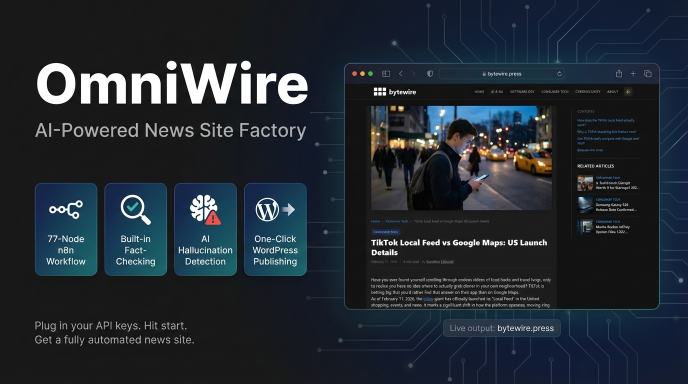 OmniWire AI-Powered News Site Factory