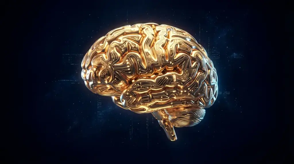 Digital brain concept representing biological AI inspiration